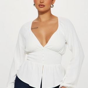 Fashion nova Garden dates blouse